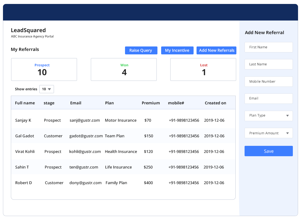 Insurance CRM